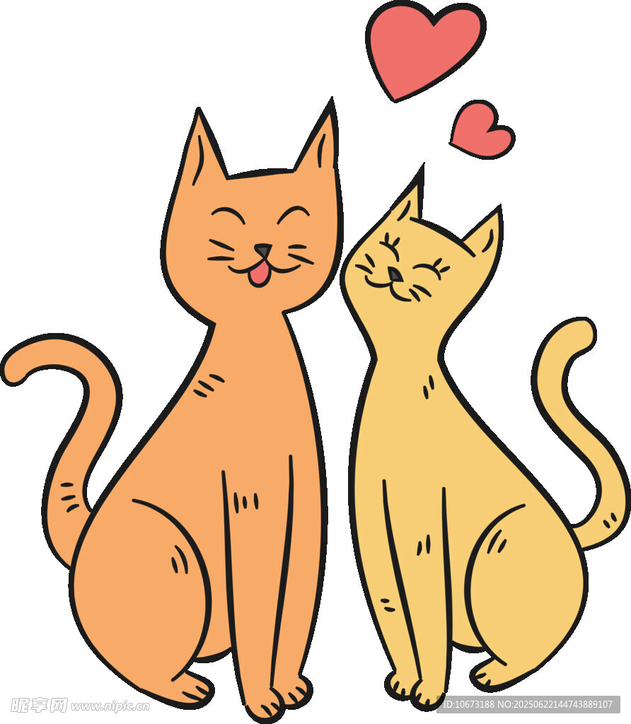 甜蜜猫咪情侣