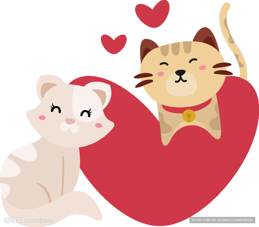 甜蜜猫咪情侣