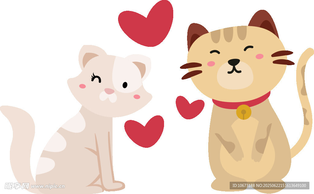 甜蜜猫咪情侣