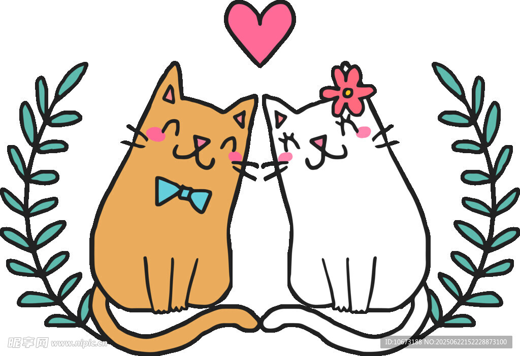 甜蜜猫咪情侣