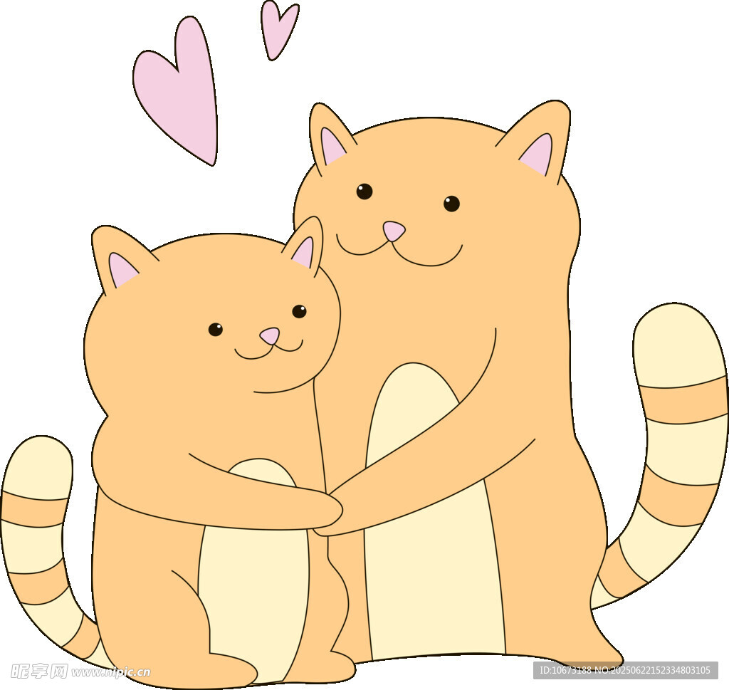 亲昵猫咪母子温馨时刻