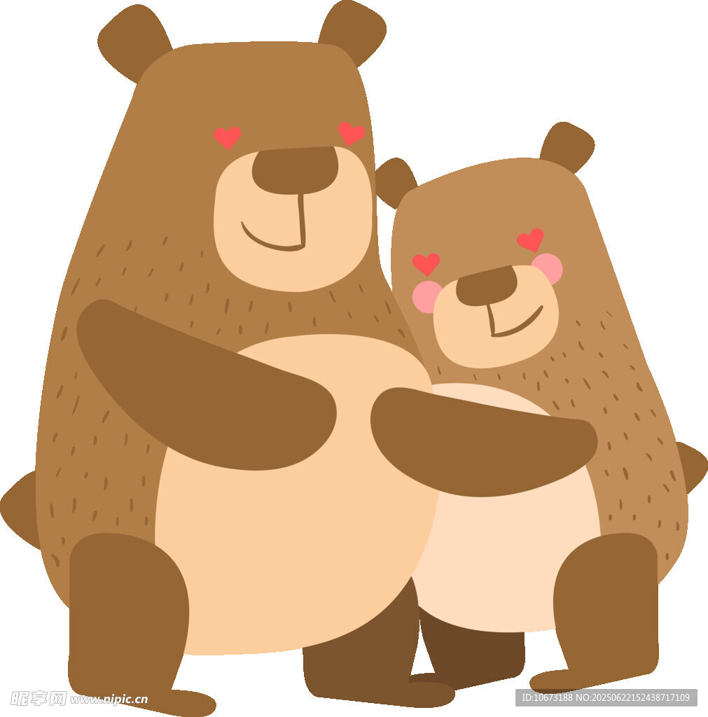 熊妈妈与小熊温馨相拥