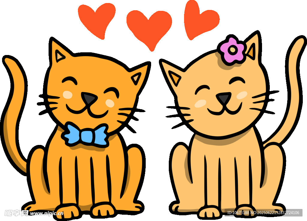 甜蜜猫咪情侣