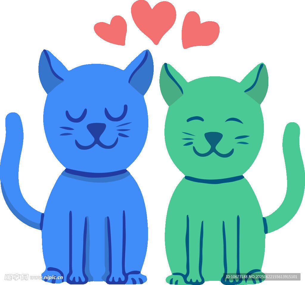 甜蜜双猫