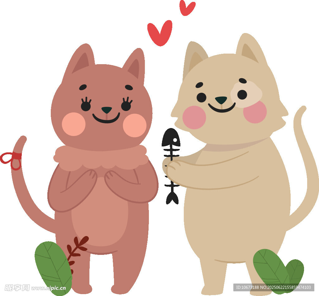 甜蜜猫咪情侣