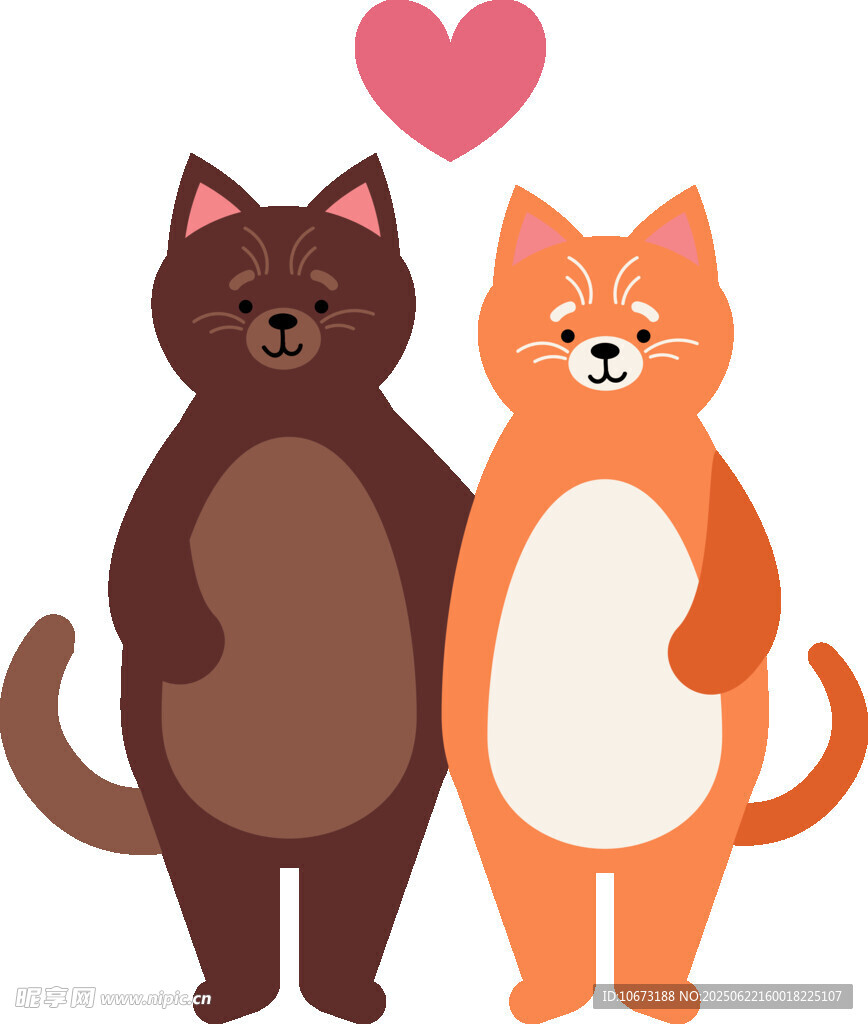 甜蜜依偎的两只猫咪
