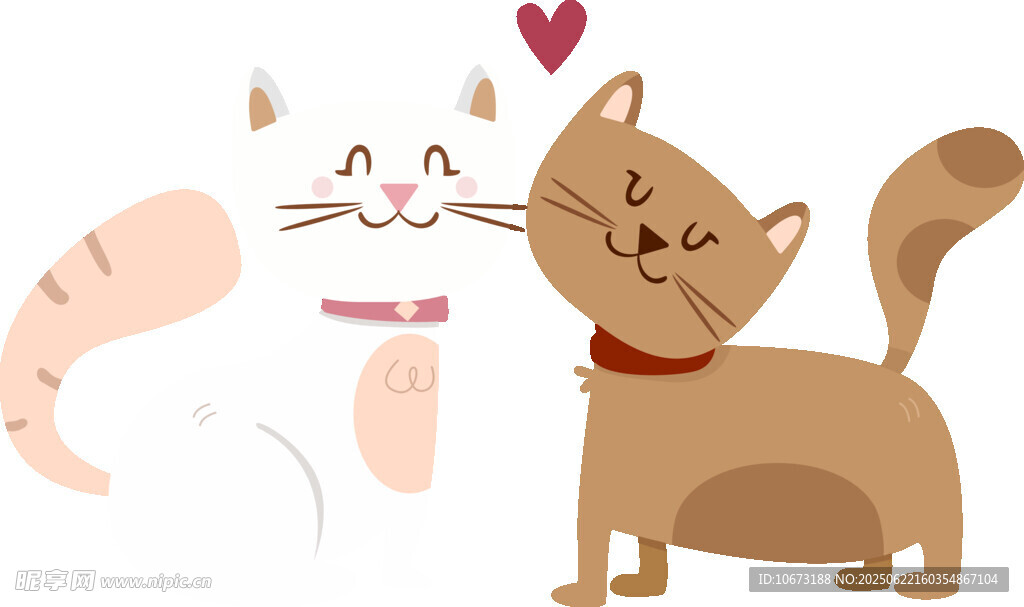 猫咪亲昵互动可爱瞬间