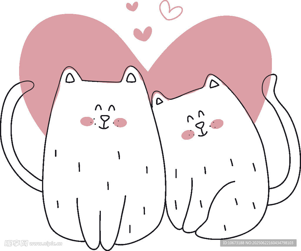 依偎的可爱猫咪
