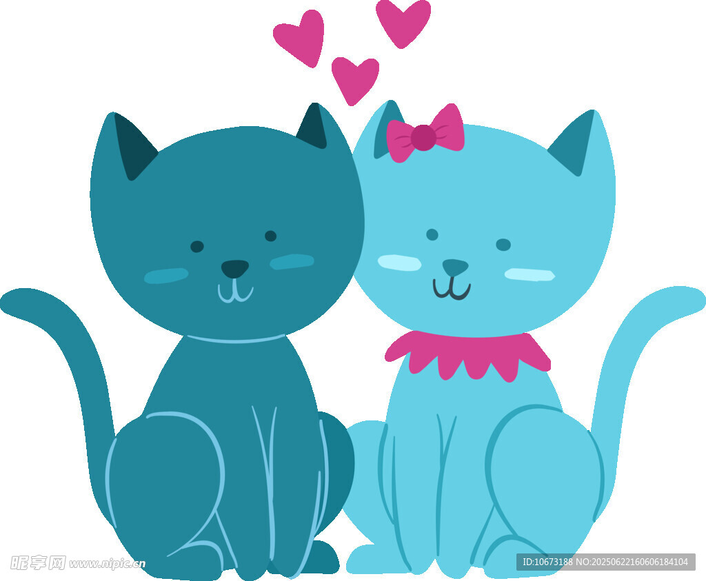 甜蜜猫咪情侣