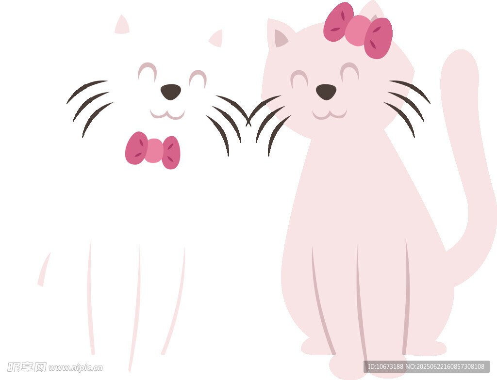 可爱猫咪情侣