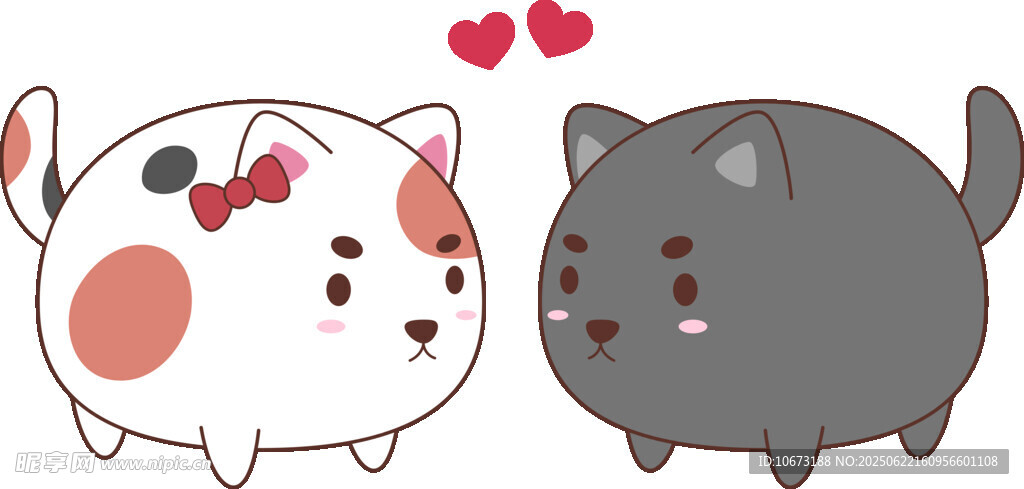 甜蜜猫咪情侣