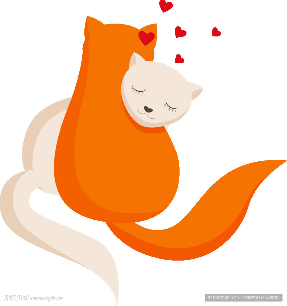 依偎的猫咪