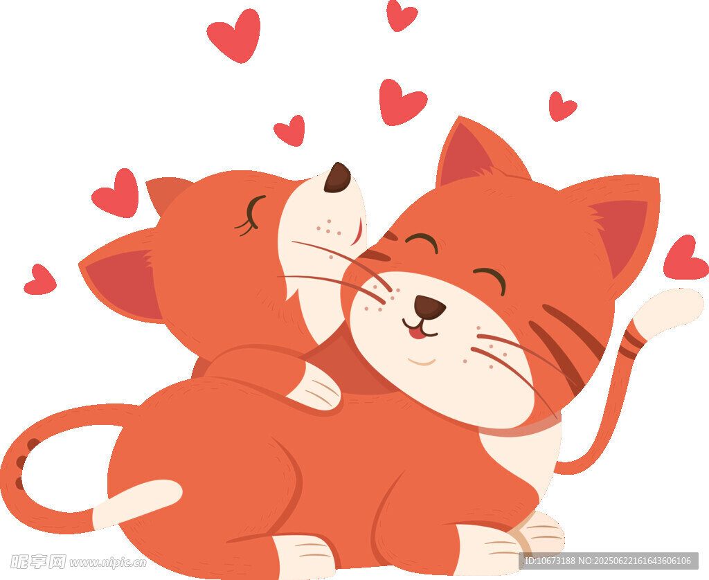 亲昵小猫