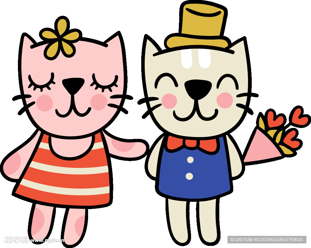 甜蜜猫咪情侣