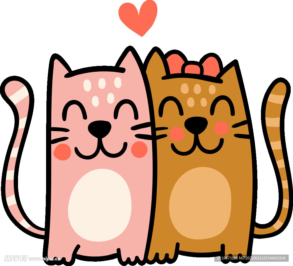 甜蜜猫咪情侣