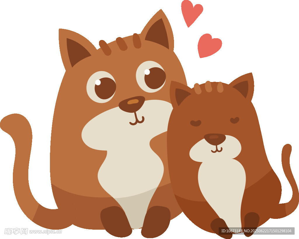 依偎的猫咪情侣