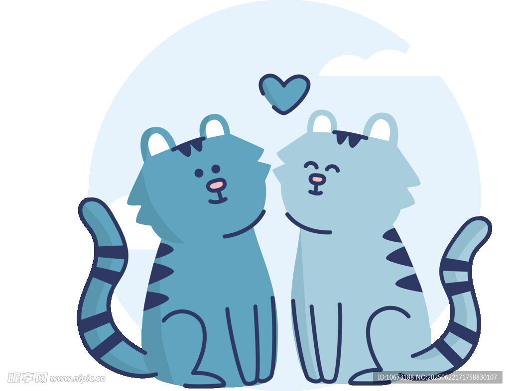 甜蜜猫咪情侣