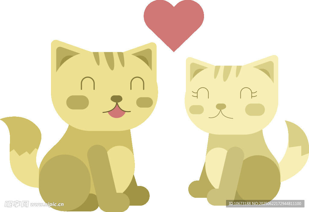 可爱猫咪甜蜜对视