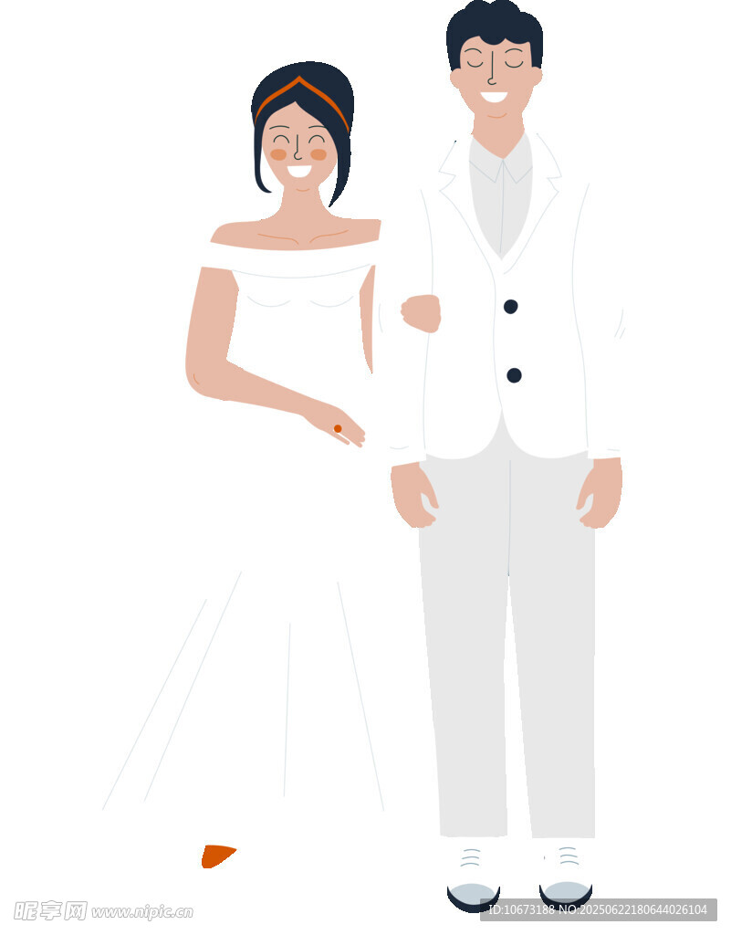 新婚夫妇形象
