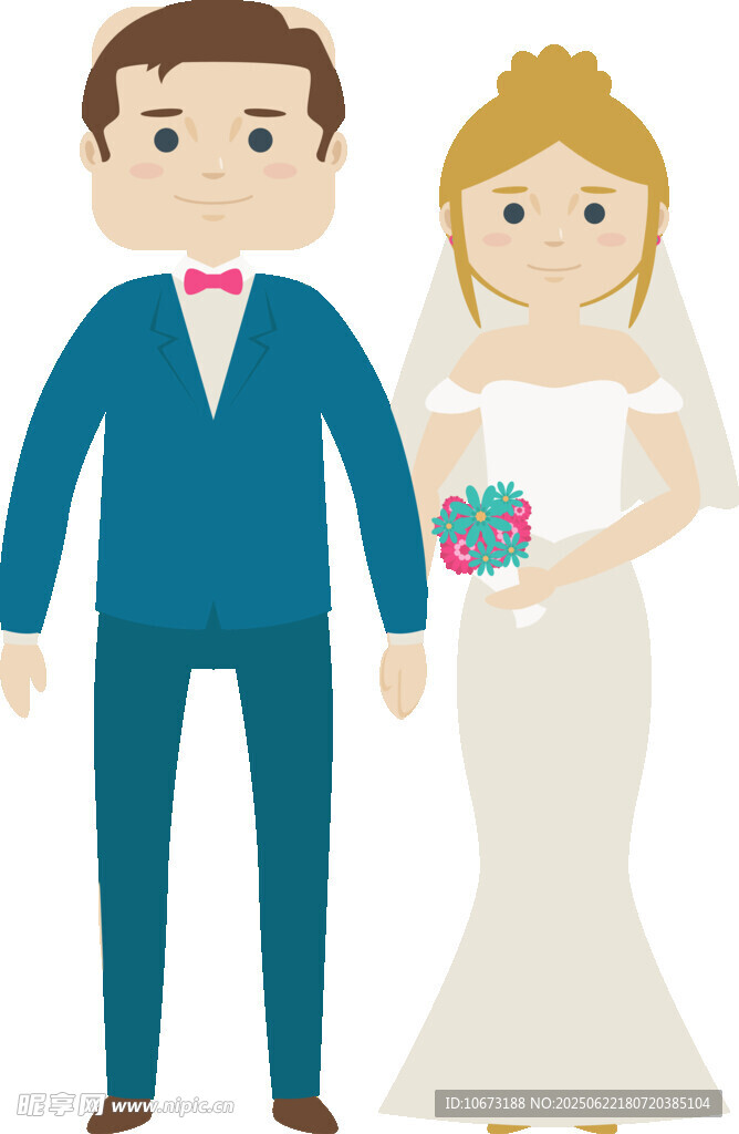 新婚夫妇形象