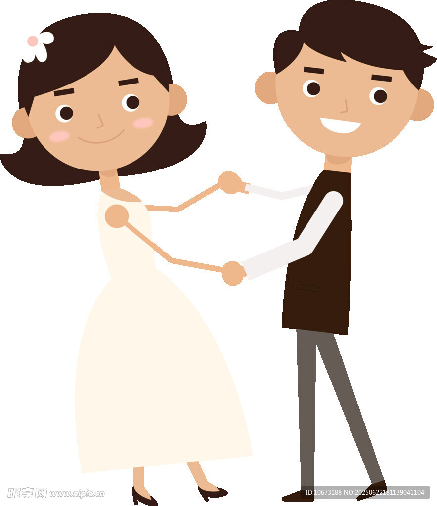 甜蜜新婚夫妇共舞