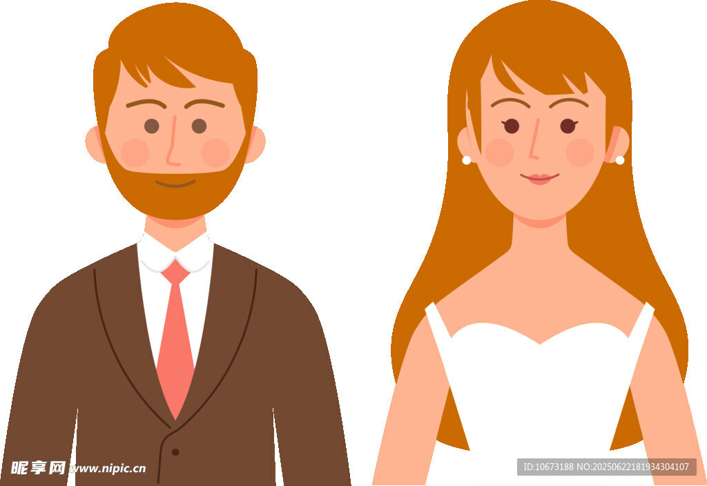 新婚夫妇形象