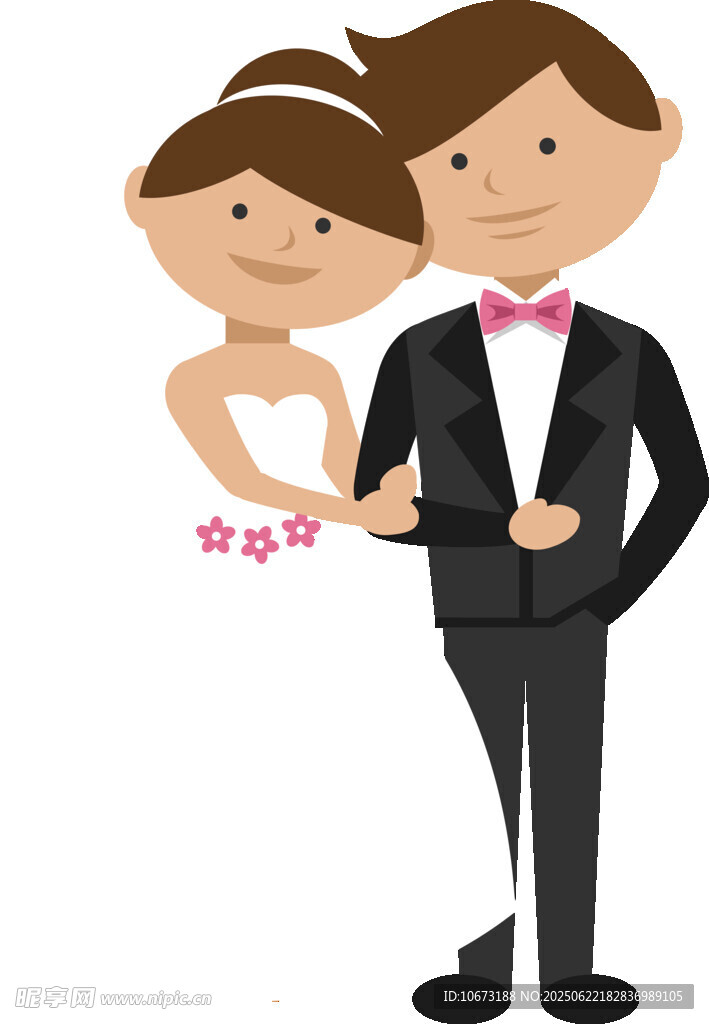 新婚夫妇卡通形象