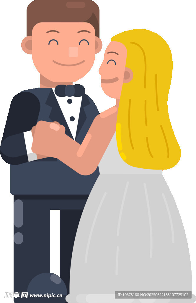 新婚夫妇优雅共舞