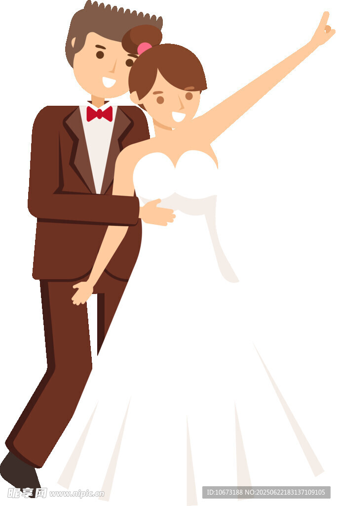 新婚夫妇甜蜜共舞