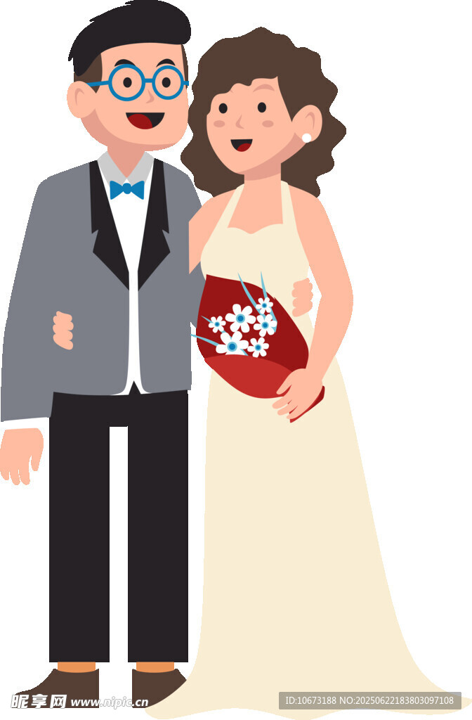 新婚夫妻甜蜜手持爱心
