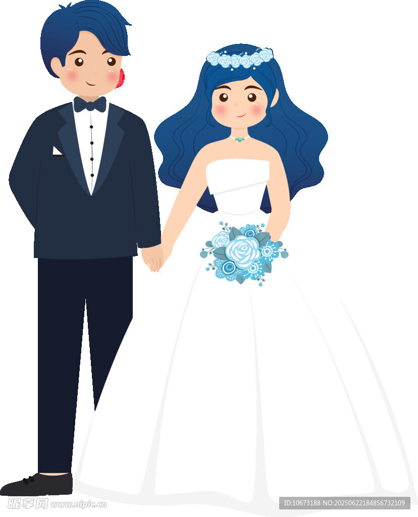 甜蜜新婚夫妇
