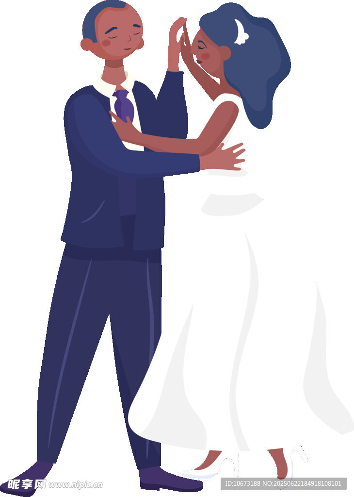 新婚夫妇甜蜜共舞