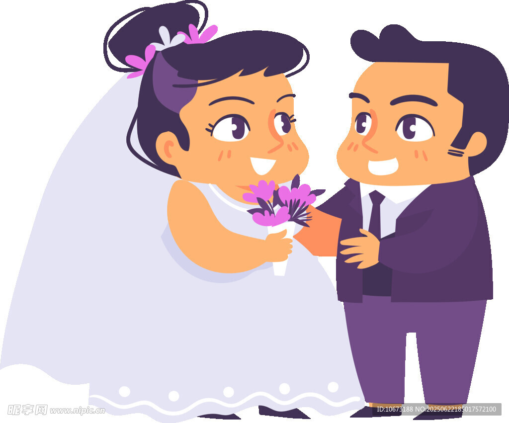 新婚夫妻甜蜜互动