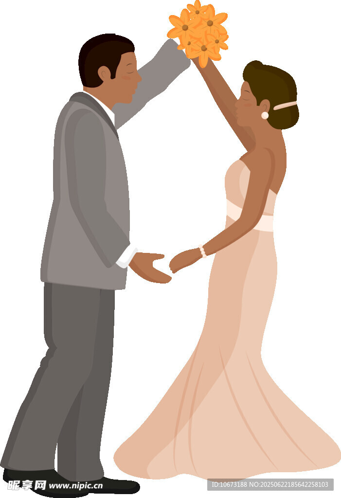新婚夫妇甜蜜共舞