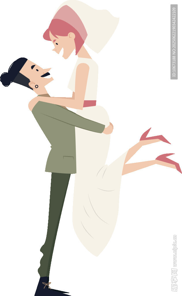 新郎公主抱新娘甜蜜瞬间