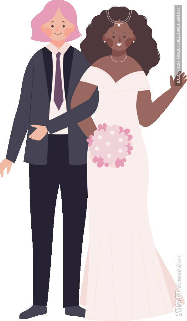 多元情侣的浪漫婚礼时刻