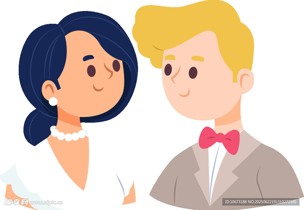 甜蜜新婚夫妇