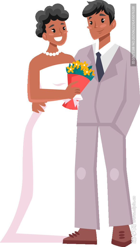 甜蜜新婚夫妇幸福相拥