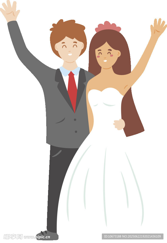 新婚夫妇甜蜜庆祝时刻