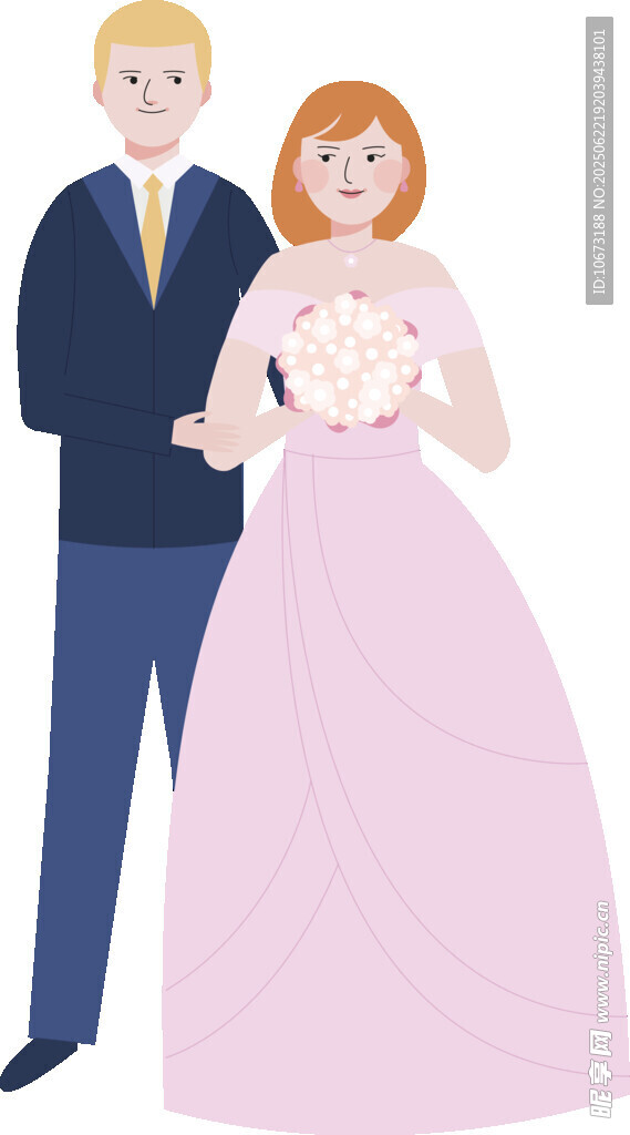 一对新人甜蜜婚纱照