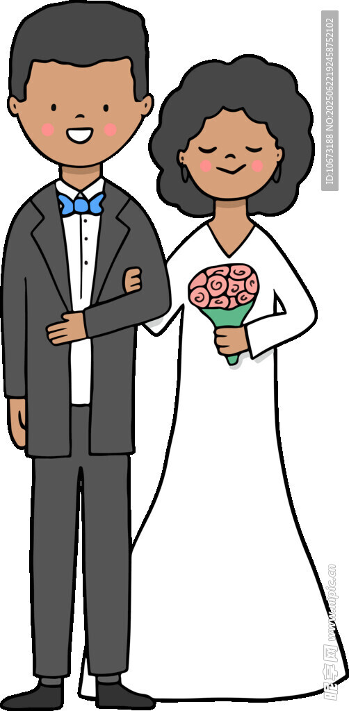 新婚夫妻甜蜜合影