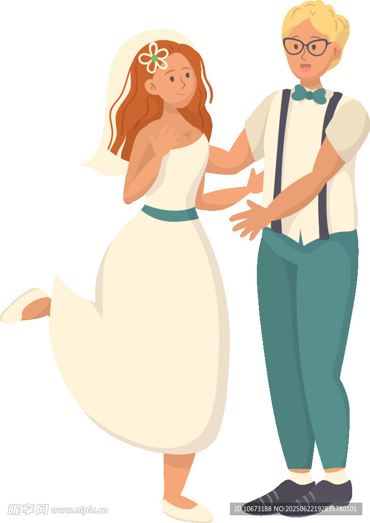 新婚夫妇甜蜜共舞