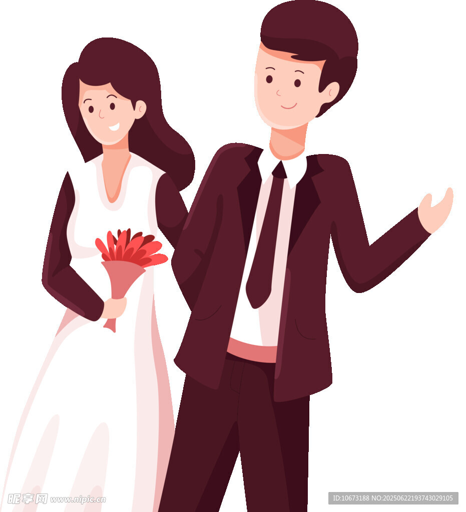新婚夫妇甜蜜亮相