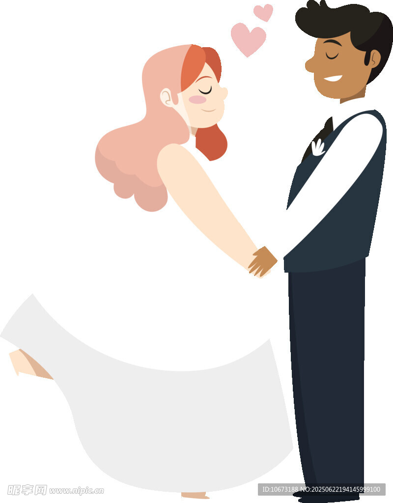 甜蜜新婚夫妇浪漫共舞