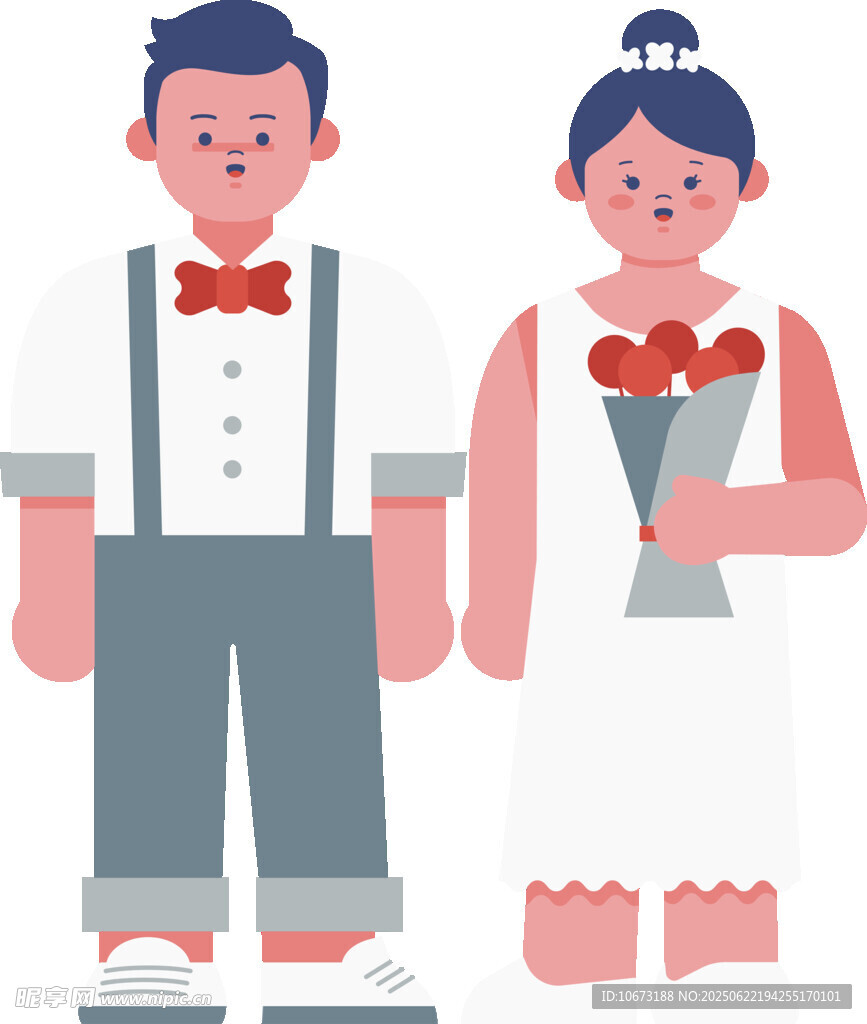 甜蜜新婚夫妇