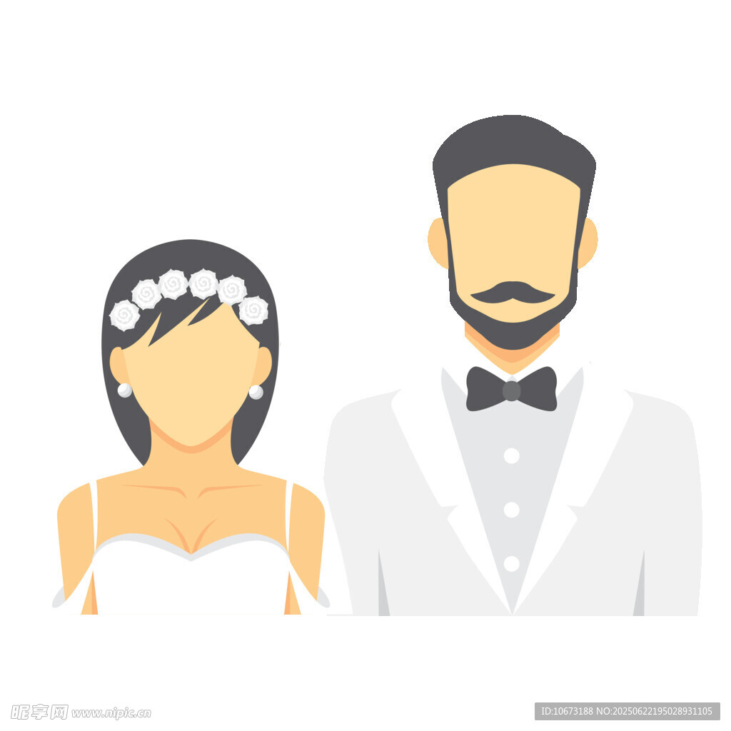 新婚夫妇形象