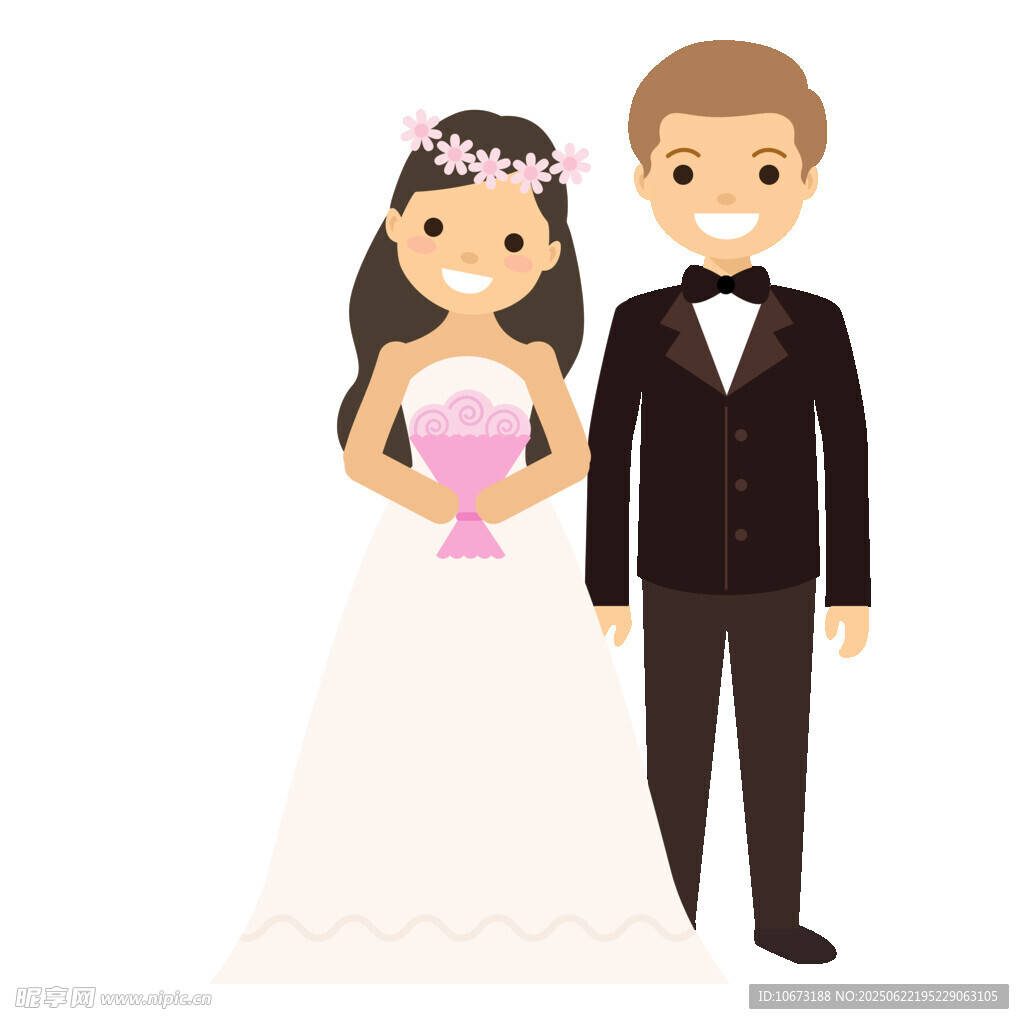 新婚夫妇卡通形象