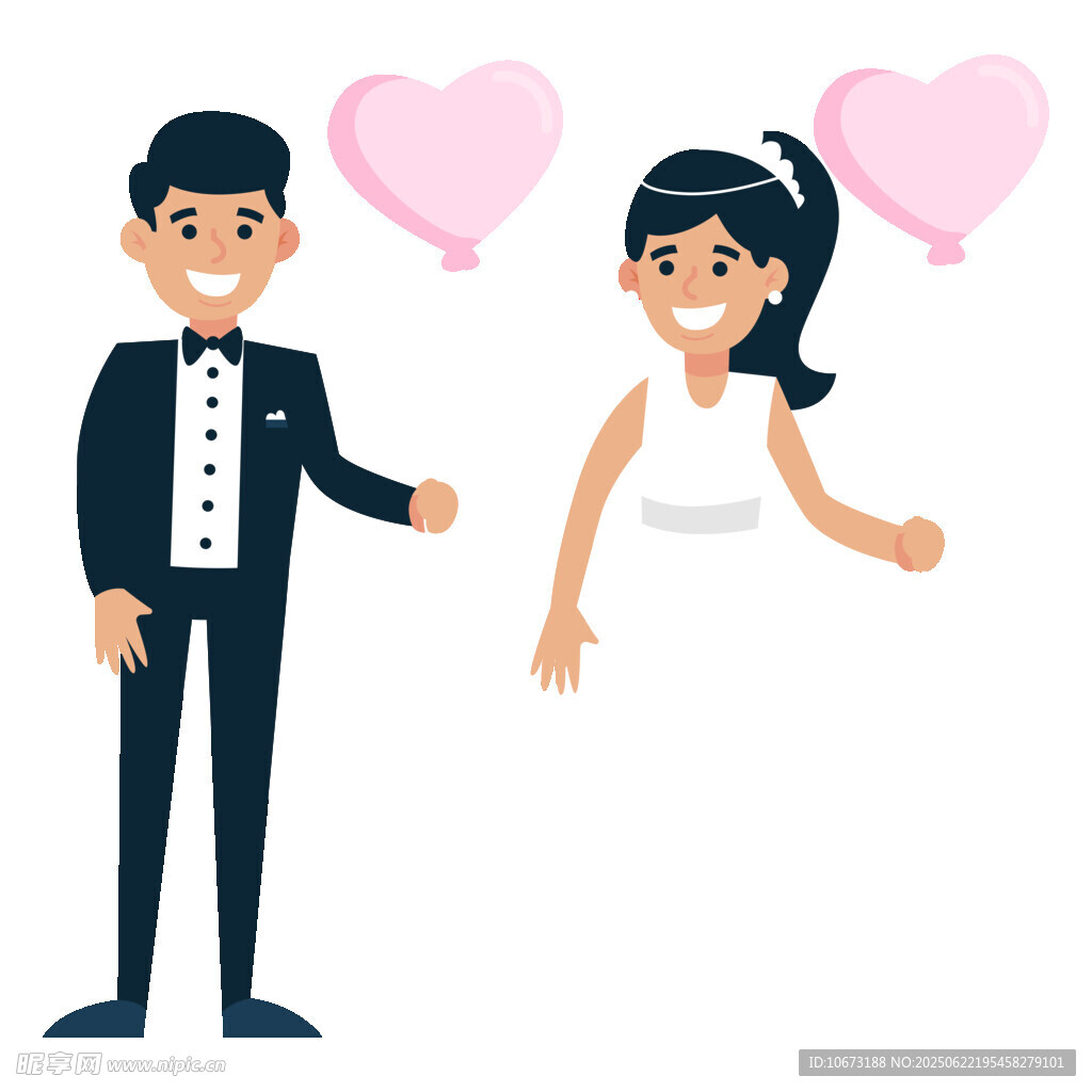 新婚夫妇甜蜜互动