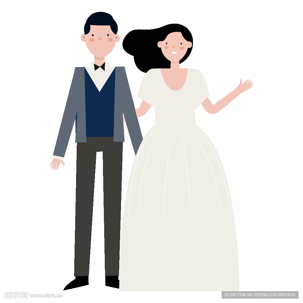 新婚夫妇形象