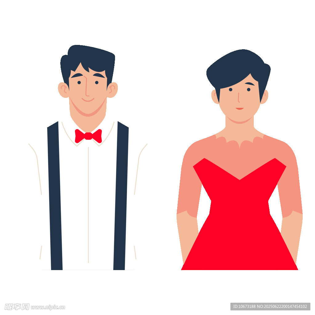 男女礼服造型展示